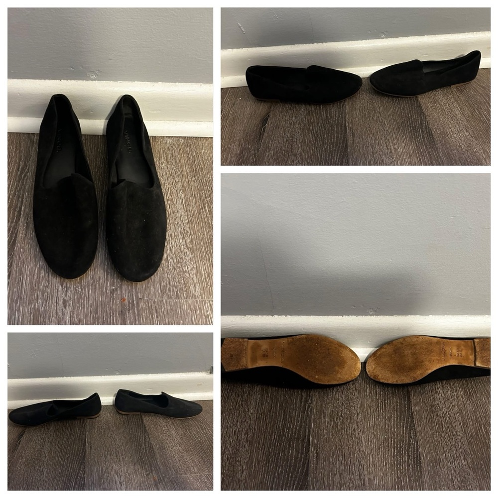 Womens Black velvet Loafers